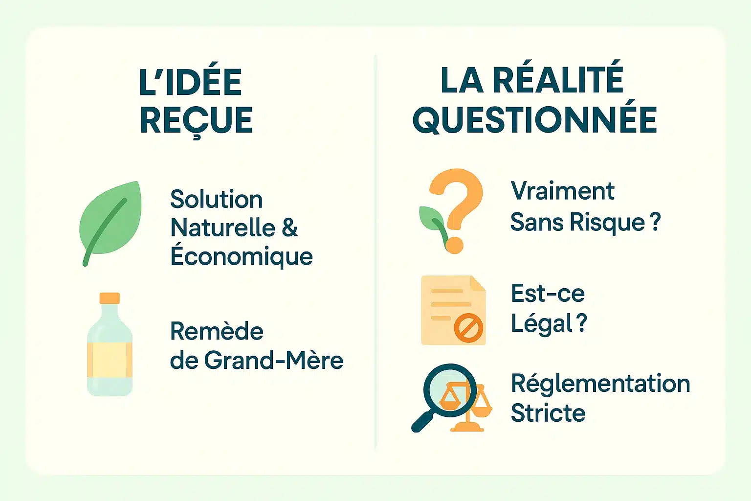 Vinaigre blanc comme désherbant interdit en France
